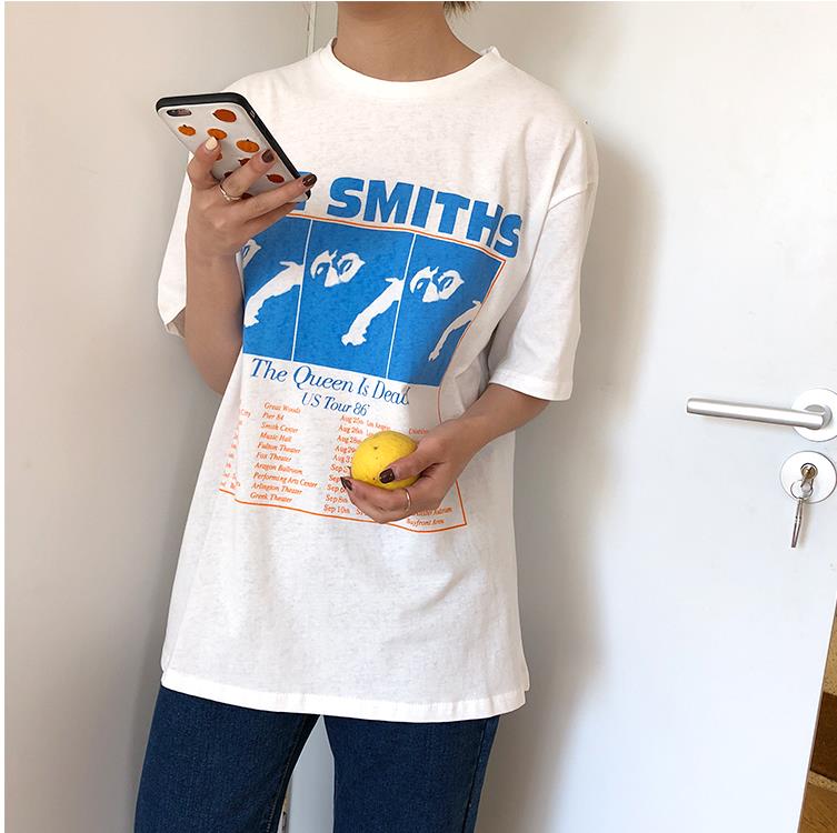 [해외] 봄신상 여성 퀄리티 캐주얼 루즈핏 반팔 티셔츠