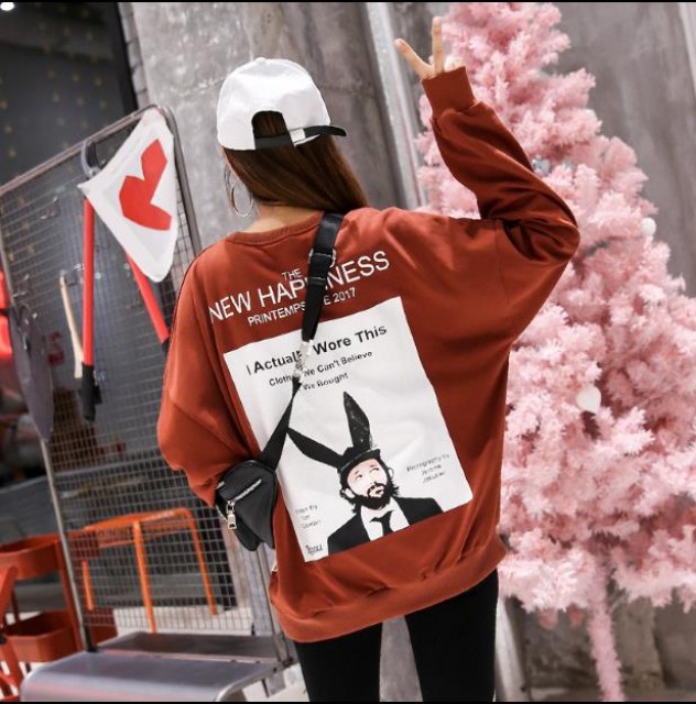 [해외] 봄신상 여성 퀄리티 캐주얼 맨투맨 티셔츠