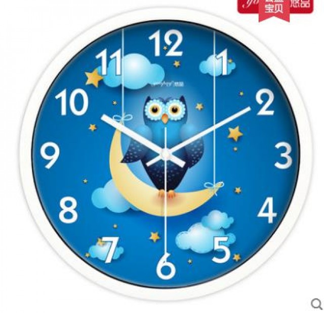 [해외] 가정용 귀여운 25cm캐릭터 창의 어린이 방시계 패션벽시계 모던쿼츠시계