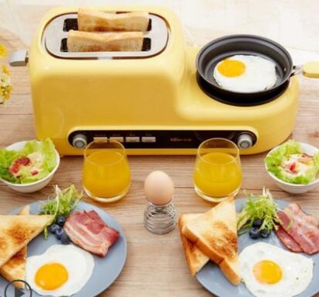 [해외] 아침 계란찜기 전기 달걀찜기 계란프라이 계란후라이 토스터기 토스터
