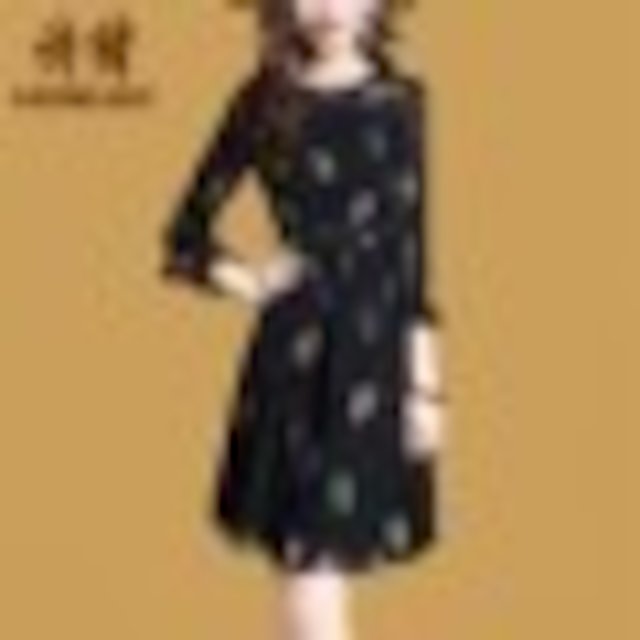 [해외]W140FC7 시 2018 새로운 여성의 봄 레이스 드레스 9 점 소매 자수 치마 긴 섹션 여름 2869