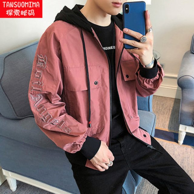[해외]W14340D 한국 남자 재킷 성격 잘 생긴 추세 야생 옷 2018 봄 신입생 남성 재킷 봄 가을